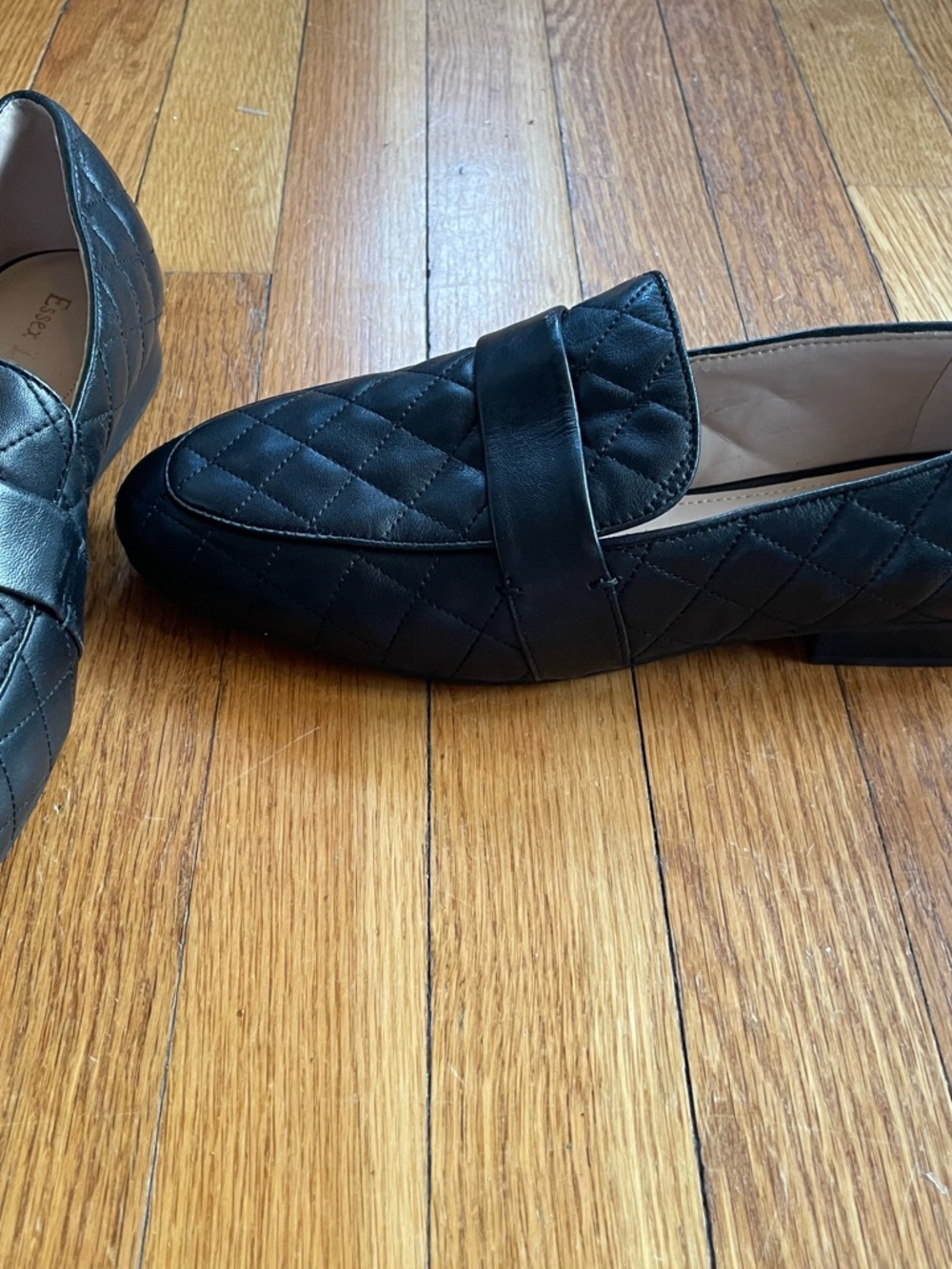 Essex Lane Tessie Quilted Black Loafers Women’s Size 10M Slip On Flats - Picture 6 of 11